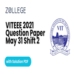 VITEEE 2021 Question Paper with Answer Key PDF for May 31 Slot 2 ZPYP